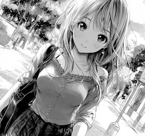 漫友在书架前按题材挑选漫画的阅读场景